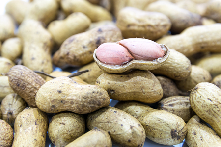 Boiled Peanuts the oval seed of a South American plant, widely roasted and salted and eaten as a...