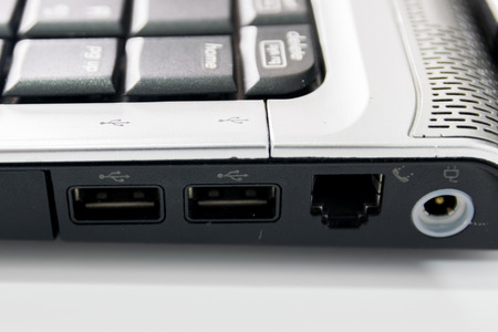 USB slots connectors for  connect all USB devices.の写真素材
