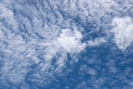 Beautiful blue sky with clouds in the clear day.の写真素材