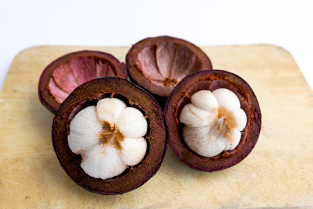 Mangosteen is known as the Queen of fruit in Thailand.の写真素材