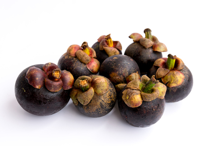 Mangosteen is known as the Queen of fruit in Thailand.の写真素材