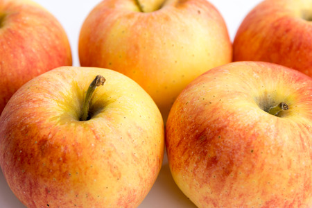 Apples isolated on white background.の写真素材