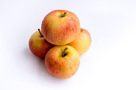 Apples isolated on white background.の写真素材