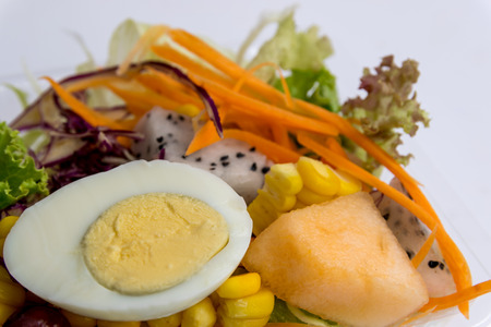 Salad is a healthy food.の写真素材