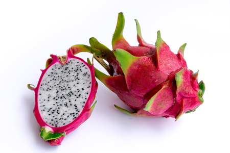 Thai fruits name is dragon ball on white background.の写真素材