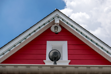 Beautiful vintage house roof top.