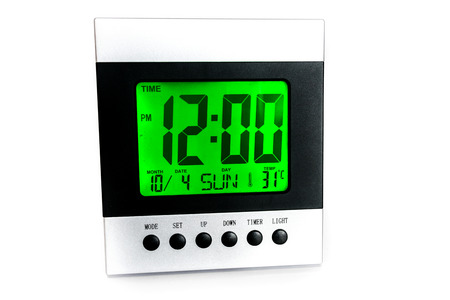 Digital Desktop Clock timer and alarm for wake up.の写真素材