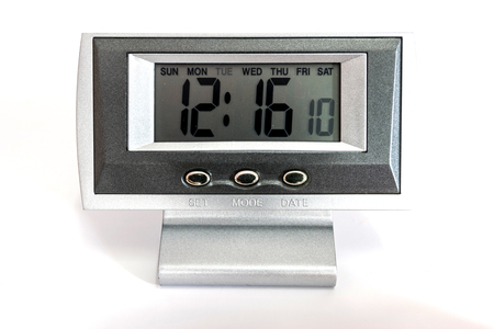 Digital Desktop Clock timer and alarm for wake up.の写真素材