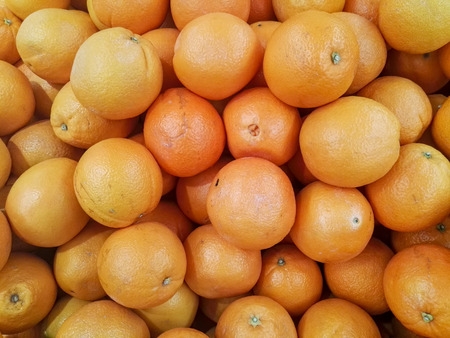 Group of tangerine in the supermarket.の写真素材