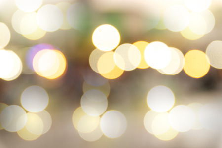 Blurred bokeh lights background on the road.の写真素材