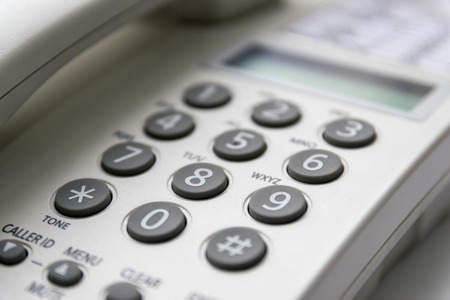 The keypad of the phoneの写真素材