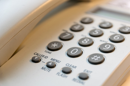 The keypad of the phoneの写真素材