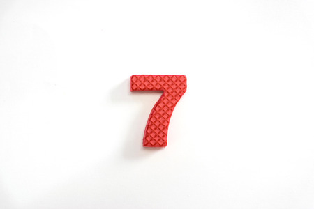 Cute and colorful plastic alphabet letter set isolated on white background.の写真素材