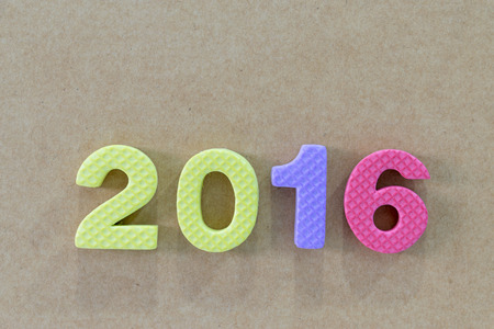 Cute and colorful plastic alphabet letter set for new year day.