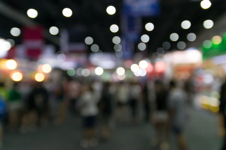 Blurred color of lighting in the supermarket.の写真素材