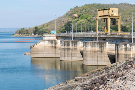 Dams store water for agriculture.の写真素材