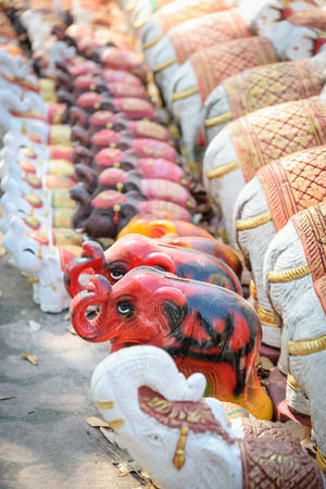 Group of small elephant statue.の写真素材