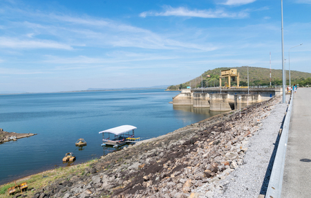 Dams store water for agriculture.のeditorial素材