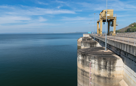 Dams store water for agriculture.の写真素材