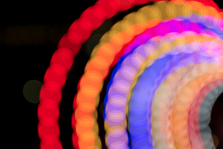 Colorful blurred bokeh of lights background.の写真素材