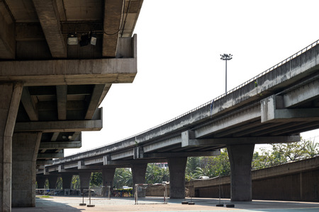 View from the bottom of the elevated sky.の写真素材