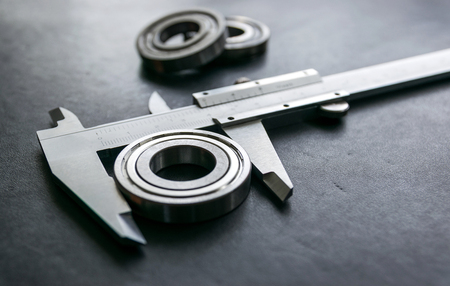 Vernier is a measure of the jobs and the industry is measured in centimeters and inches.の写真素材