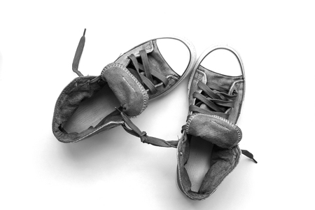 Sneakers shoes isolated on white background.の写真素材
