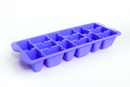 Colorful  ice tray a device for Ice isolated on white background.の写真素材