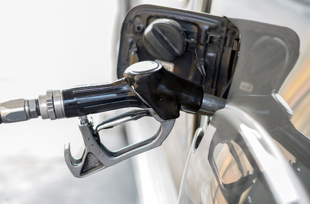 The Valvoline fuel in petrol pumps.の写真素材