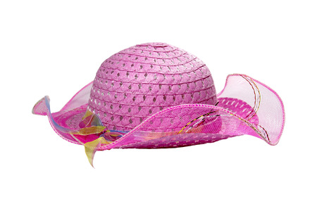 Colorful hat for women isolated on white background.の写真素材
