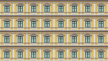 Rows of group of the vintage windows texture background.の写真素材