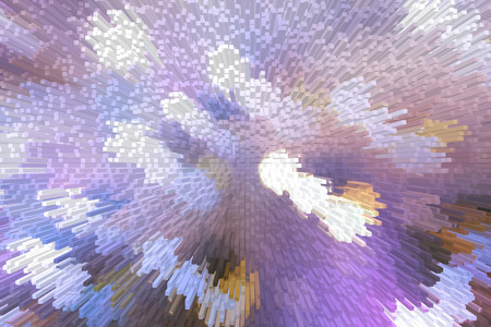 Blurred color of LED lighting;Crystallize filter effect.の写真素材