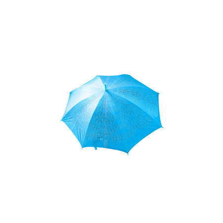 Colorful umbrella for protection against sun and rain isolated on white background.の写真素材