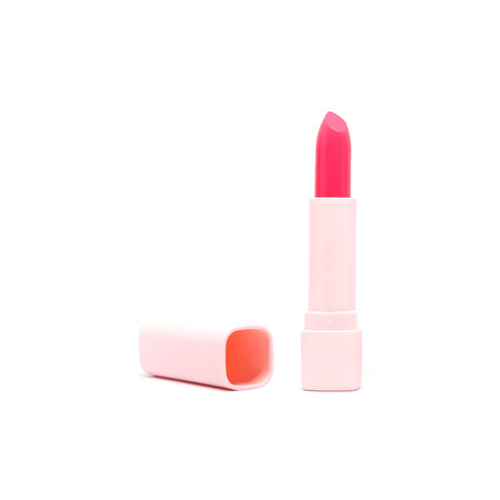 Lipstick makeup for women who love beauty isolated on white background.の写真素材