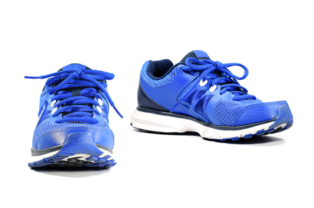 Running and fashion sneaker shoes isolated on white background.の写真素材