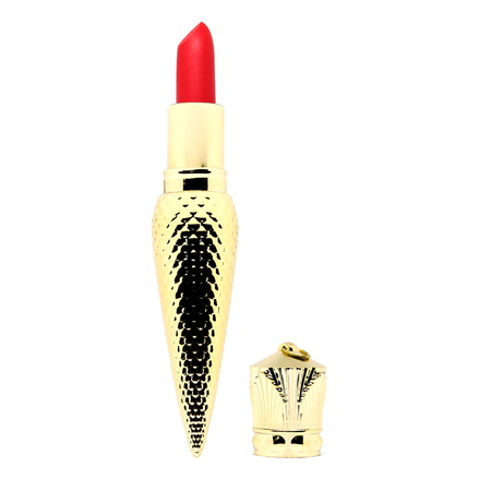 Beautiful design of colorful lipstick makeup for women who love beauty isolated on white background.の写真素材
