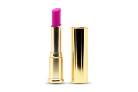 Beautiful design of colorful lipstick makeup for women who love beauty isolated on white background.の写真素材