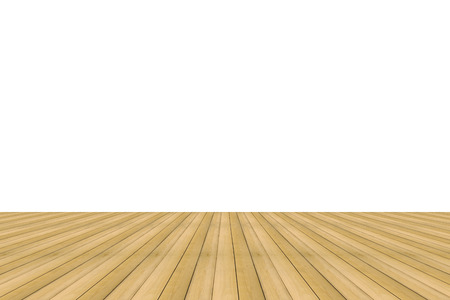 Beautiful wooden floor isolated on white background.の写真素材