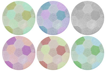 Closeup textures, patterns and colors of makeup powder.の写真素材
