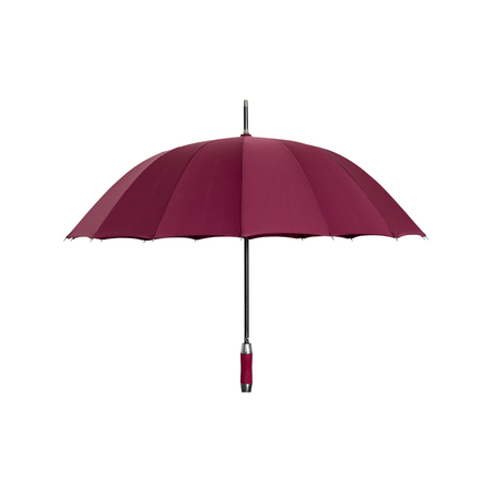 Colorful umbrella for protection against sun and rain isolated on white background , with clipping path.の写真素材
