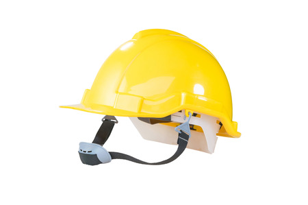 Safety helmet isolated on white background with clipping path.の写真素材