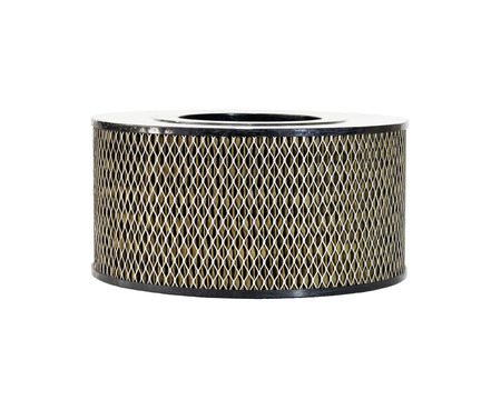 Air filter of a cars made of stainless steel isolated on white background, with clipping path.の写真素材