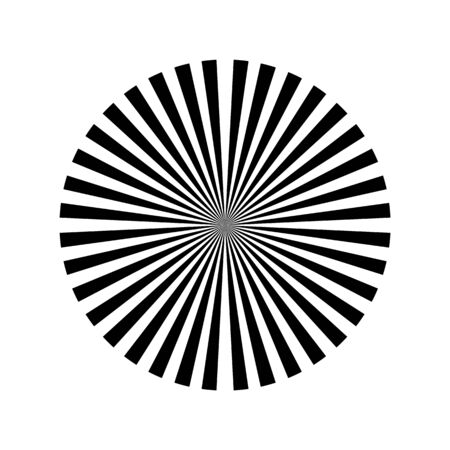 Black and white rays abstract background, can use for test the resolution and focus of cameras and photo or cinema lens.の写真素材