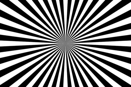 Black and white rays abstract background, can use for test the resolution and focus of cameras and photo or cinema lens.の写真素材