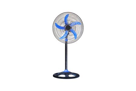 Electric floor fan isolated on white background.の写真素材