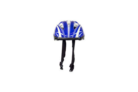 Safety helmet for cycling, skateboard and inline skates isolated on white background.の写真素材
