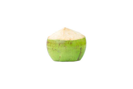 Freshness coconut isolated on white background.の写真素材