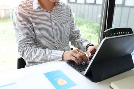 Business working in office with documents and laptop people Consulting and business planning.の写真素材