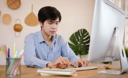 Business working in office with documents and laptop people Consulting and business planning.の写真素材