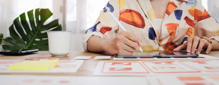 Business working in office with documents and laptop people Consulting and business planning.の写真素材